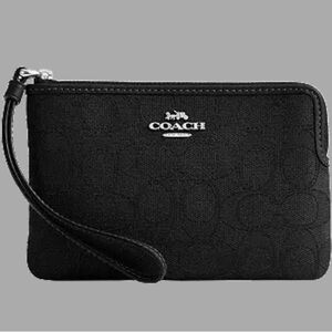 Coach Black Wristlet Wallet